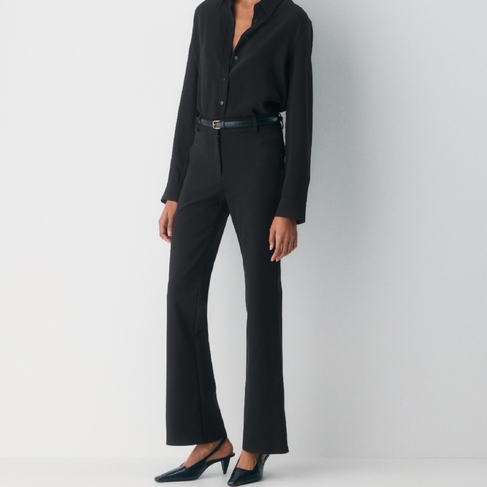 BNWT- Babaton Lineage Scuba High-Rise Flared Dress Pants Trousers (4)